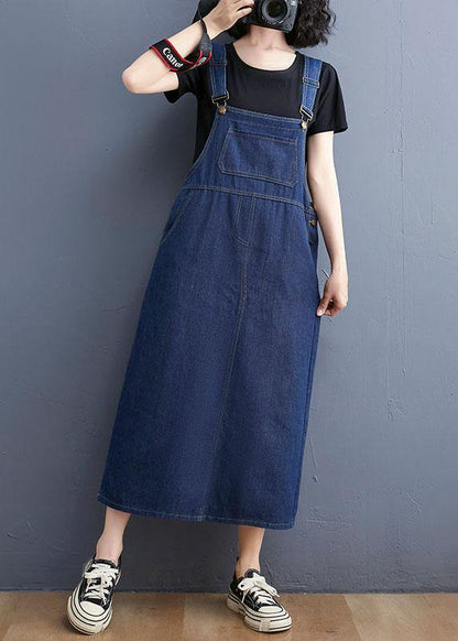 Summer Denim Large Pocket Strap
