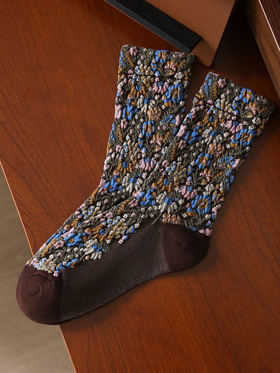 5 Pairs Vintage Winter Socks For Women