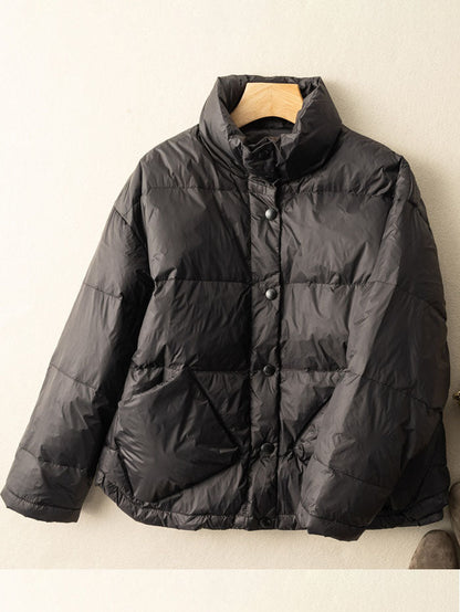 Lightweight And Loose Literary Vintage Short Version Down Jacket Coat