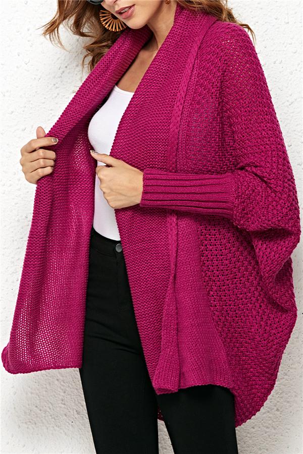 Colbie Dolman Cardigan - Red