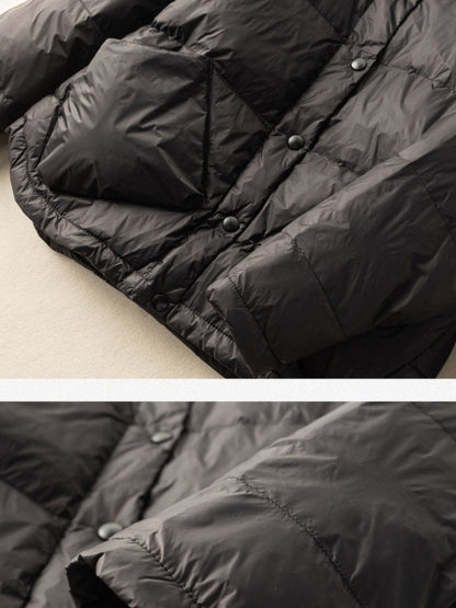 Lightweight And Loose Literary Vintage Short Version Down Jacket Coat