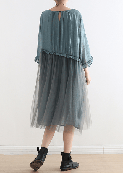 Light Print2 Tull Maxi dresses patchwork chiffon Summer Dresses