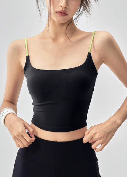 Beautiful Purple Backless Sports Yoga Tank