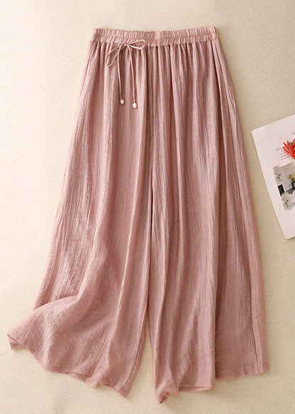 Boutique Pink V Neck Print Top And Wide Leg Pants Two Pieces Set Summer