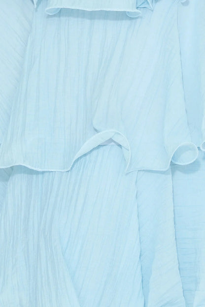Wedding Adventure Strapless Maxi Dress Blue