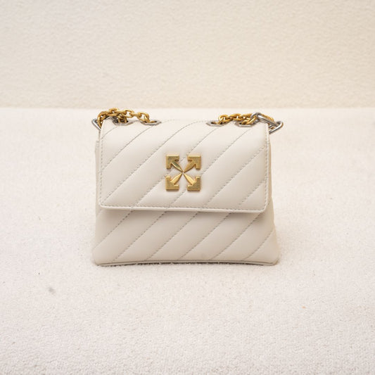 Off-White Leather Jackhammer 19 Shoulder Bag