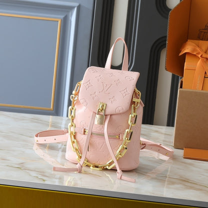 LOUIS VUITTON COUSSIN BACKPACK MINI PINK JASMIN 15CM M13389