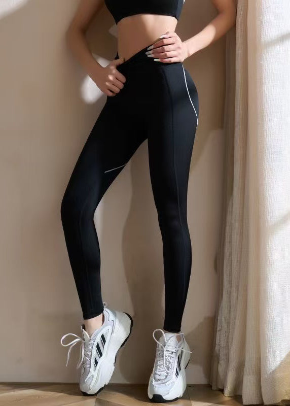 Casual Red Tummy Control Capri Dri Fit Leggings