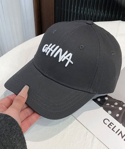 Chic Beige Embroideried Versatile Baseball Cap Hat