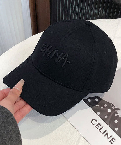 Chic Beige Embroideried Versatile Baseball Cap Hat