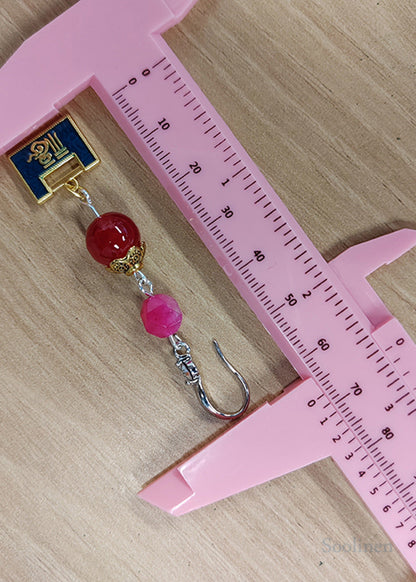 Chic Gold Lock Metal Long Tasseled Drop Earrings