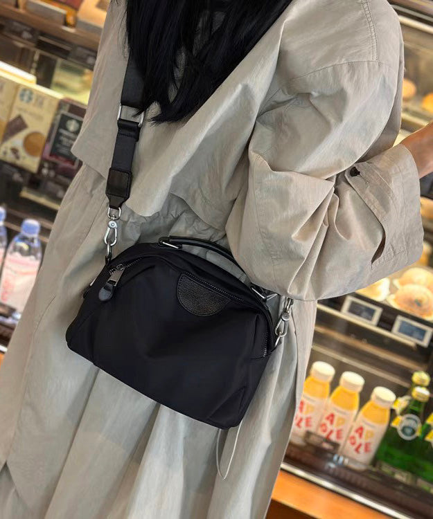 Chic Khaki Solid Durable Nylon CrossBody Bag