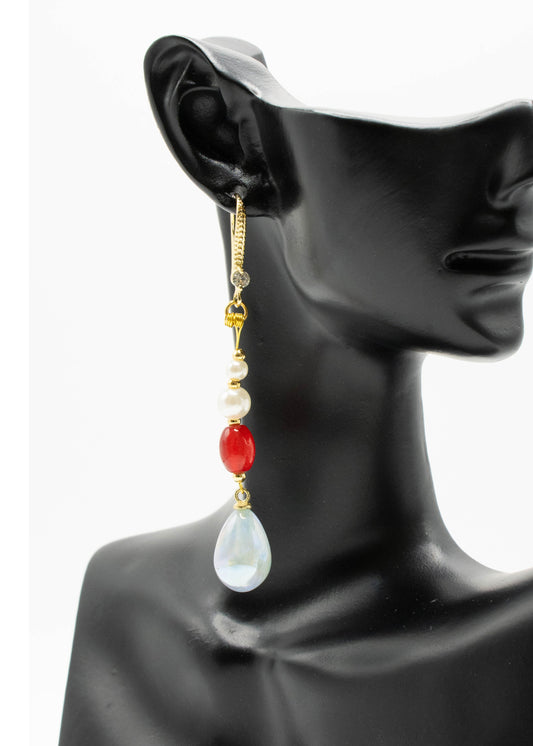 Chic Teardrop Shape Fine Acrylic Drop Earrings