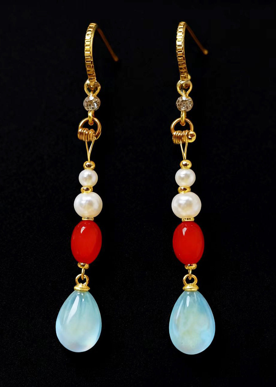 Chic Teardrop Shape Fine Acrylic Drop Earrings