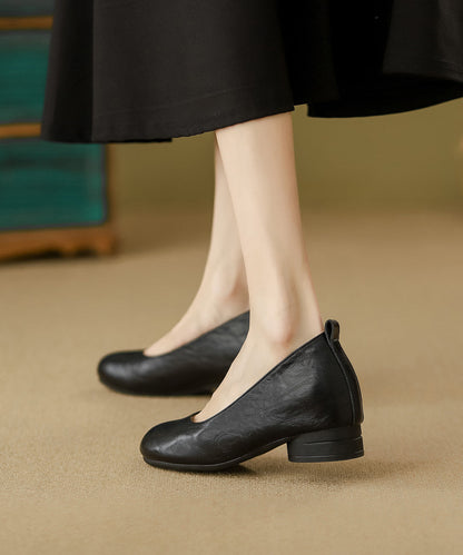 Comfortable Flats Brown Genuine Leather