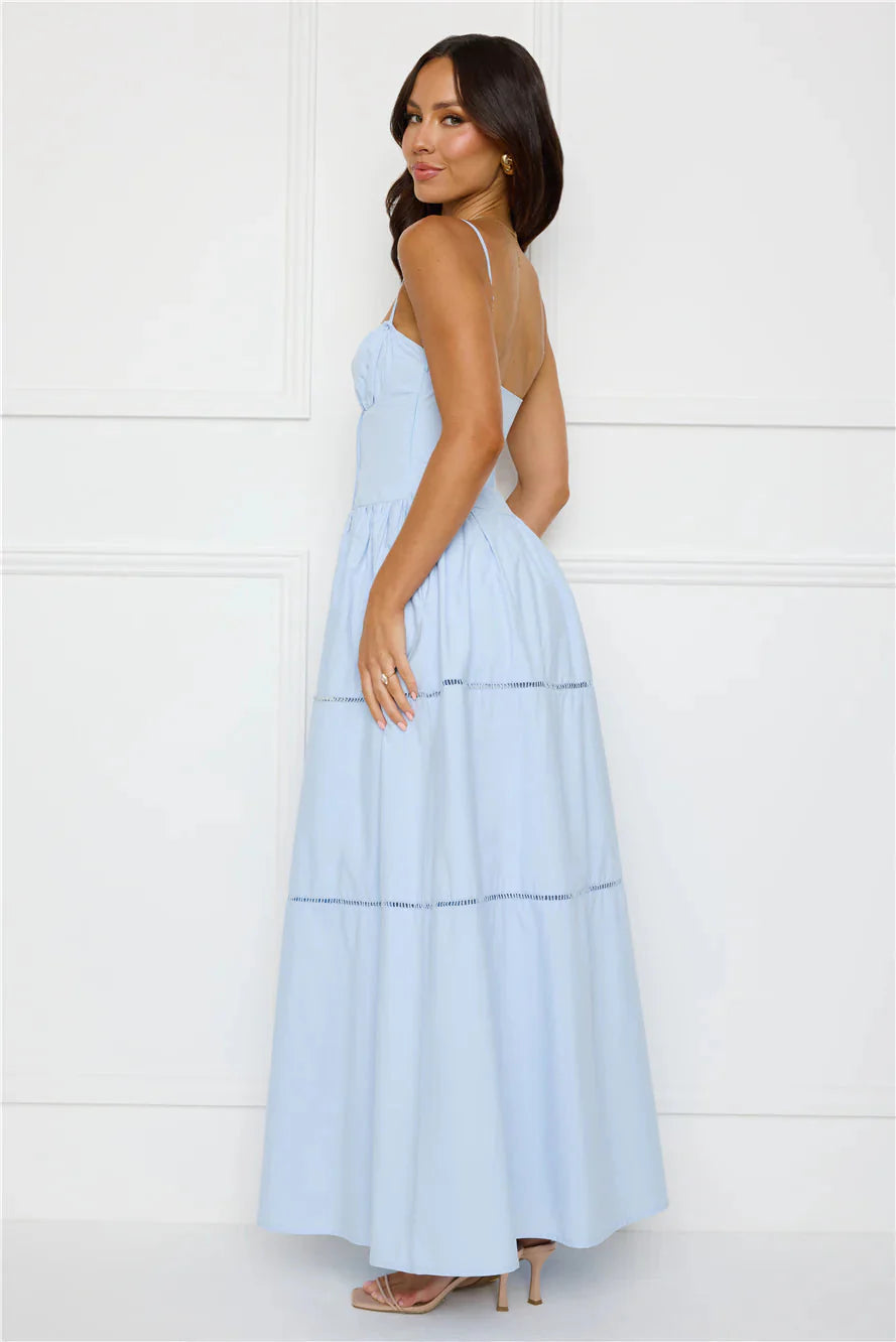 Chic At Sunset Maxi Dress Blue