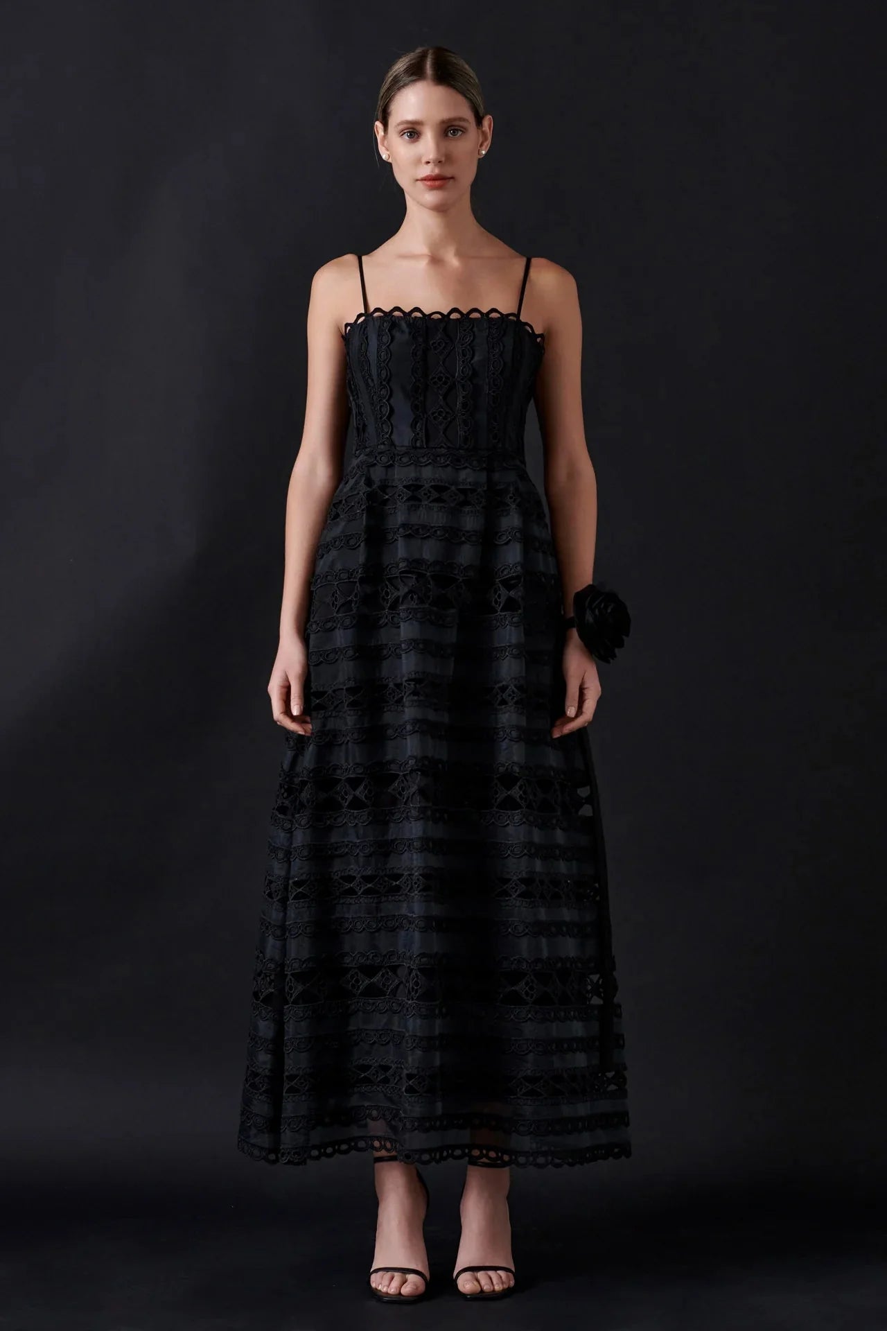 Combination Lace Maxi Dress