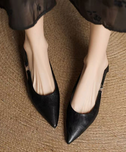 DIY Pointed Toe Flats Red Hollow Out Faux Leather