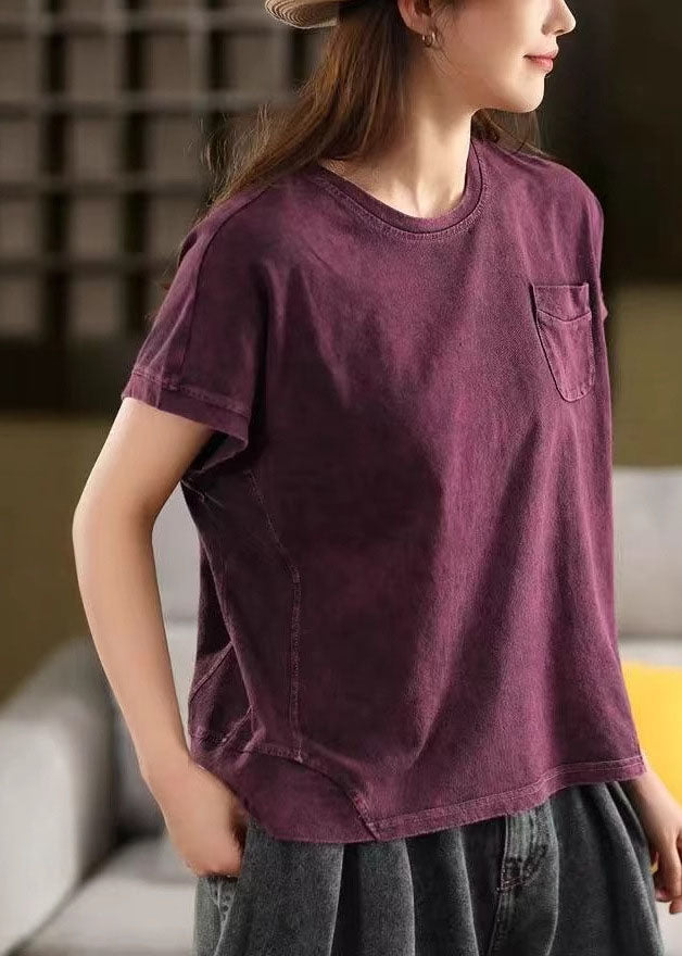 DIY Purple Oversized Tie Dye Cotton Tank Tops Summer