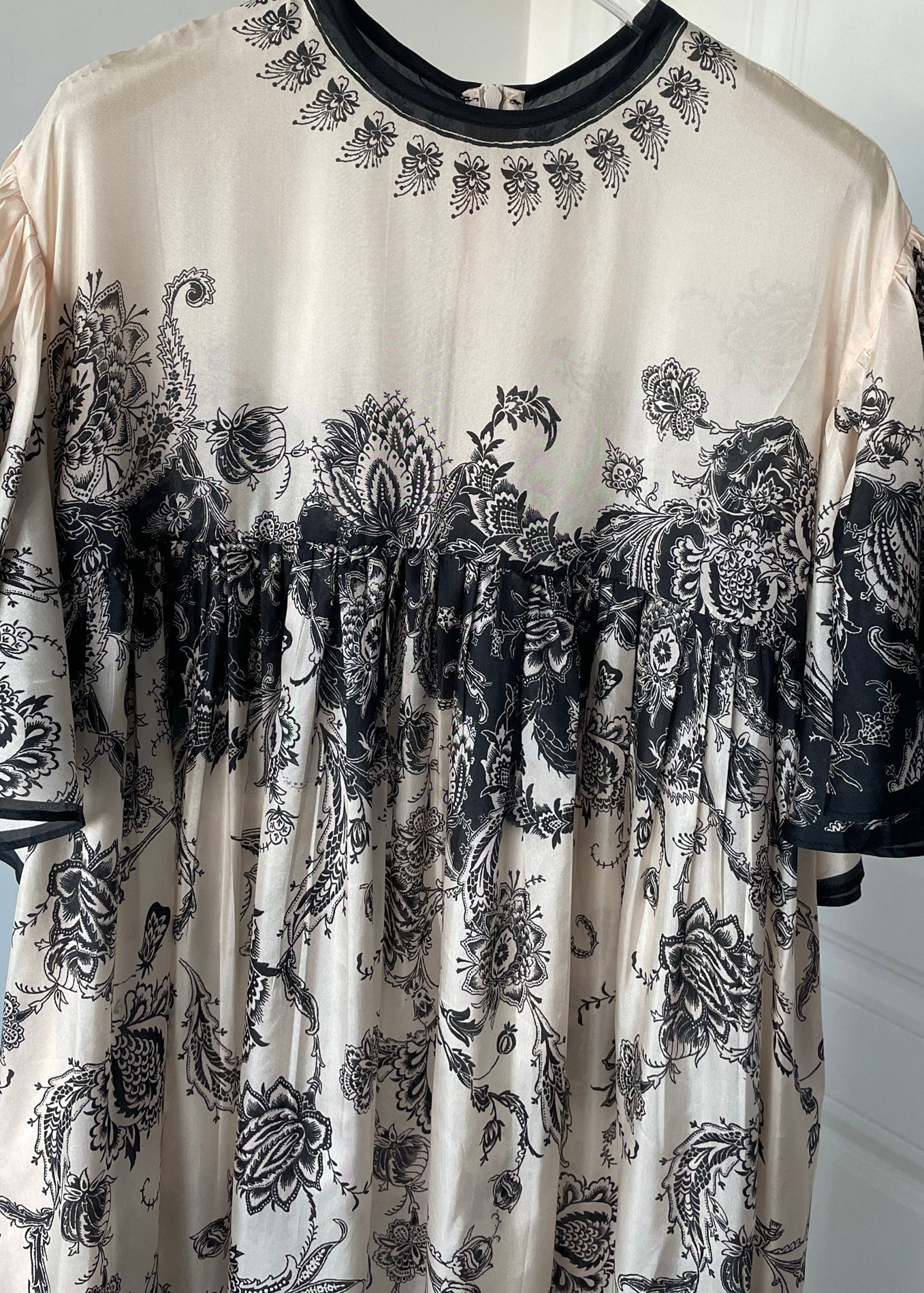 Elegant O Neck Print Cotton Long Dresses Summer