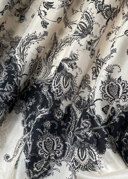 Elegant O Neck Print Cotton Long Dresses Summer
