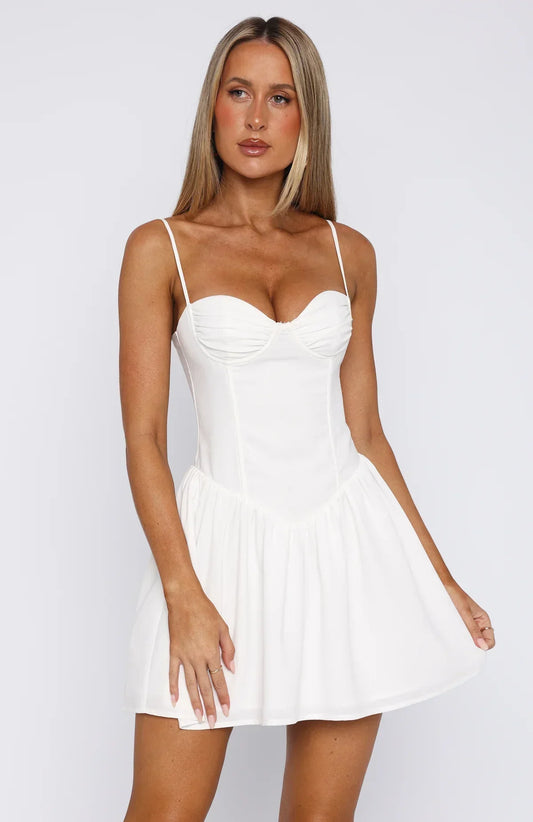 You're A Problem Mini Dress White