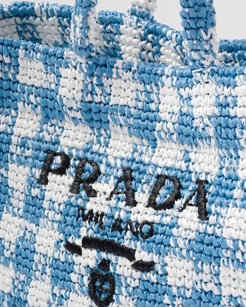 PRADA  Large crochet tote bag