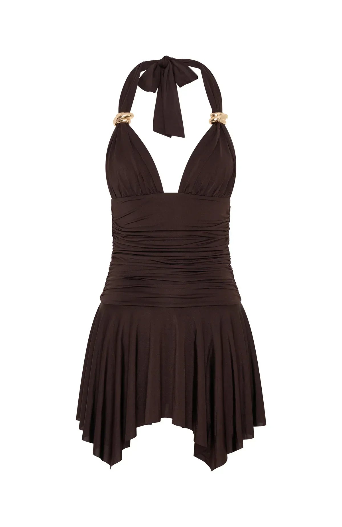 Use Somebody Mini Dress Chocolate