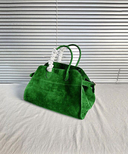 Fashion Grayish blue Large Capacity Suede Tote Handbag