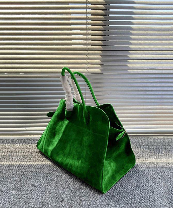Fashion Yellow Large Capacity Suede Tote Handbag