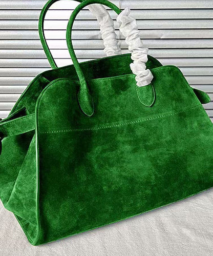Fashion Yellow Large Capacity Suede Tote Handbag