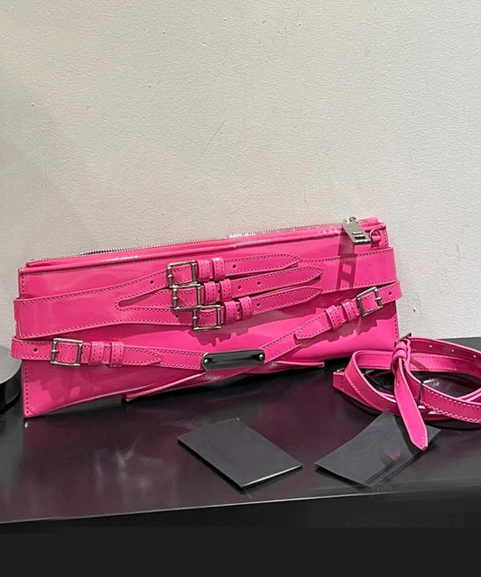 Fashion Green Patent Leather Strap Design Shoulder Bag