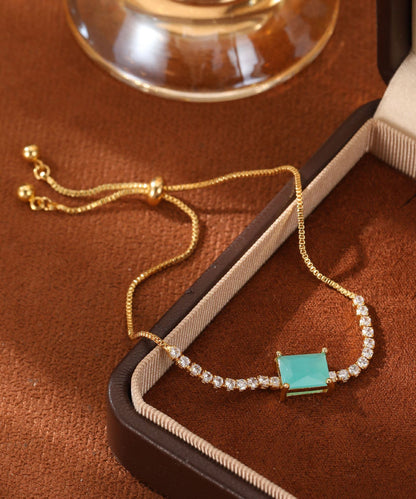 Fashion Pink Alloy Zircon Gem Stone Tassel Pendant Necklace