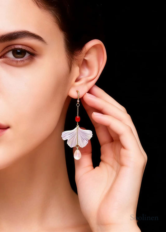 Fashion Shell Water Droplet Acrylic Drop Earrings