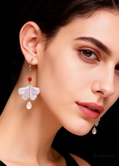 Fashion Shell Water Droplet Acrylic Drop Earrings