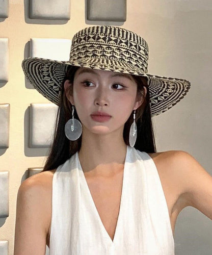 French Style Large Brimmed Straw Woven Sun Hat