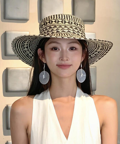 French Style Large Brimmed Straw Woven Sun Hat