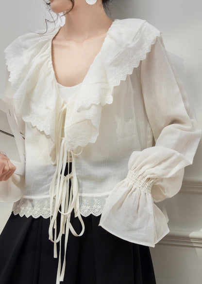 French V Neck Ruffled Shirts And Maxi Skirts Two Pieces Set Spring