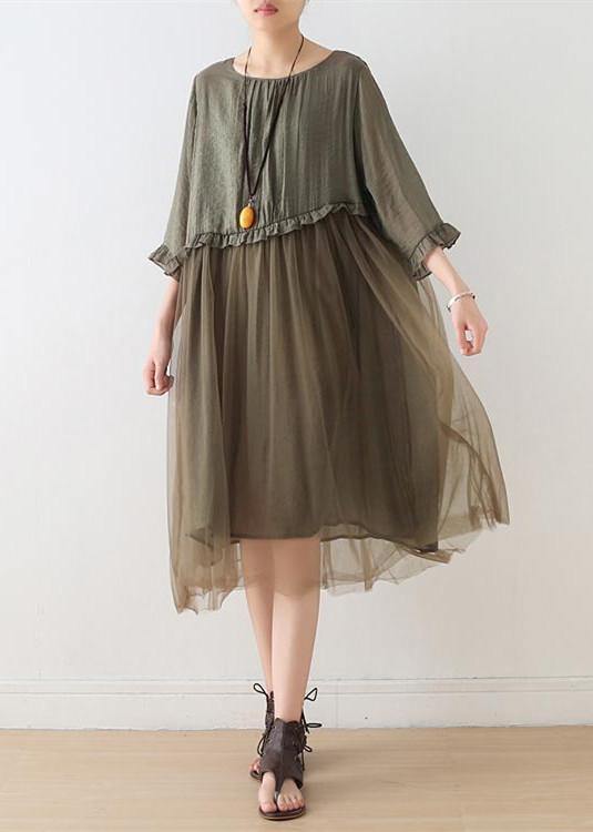 Light Print2 Tull Maxi dresses patchwork chiffon Summer Dresses