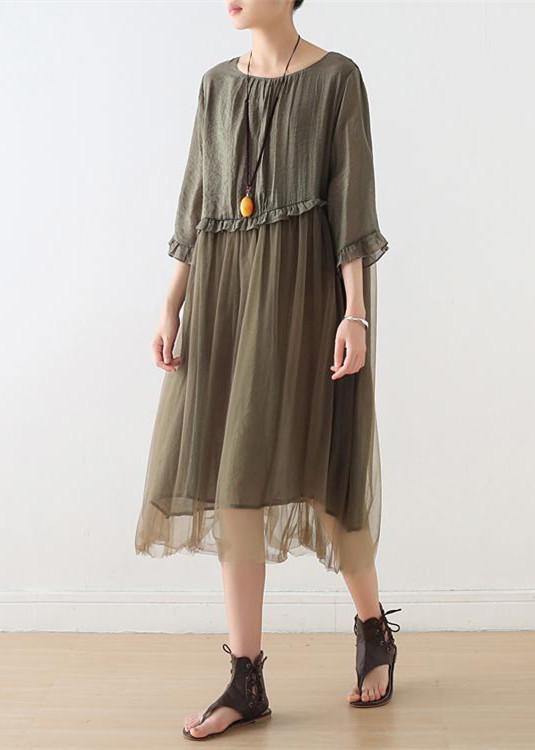 Light Print1 Tull Maxi dresses patchwork chiffon Summer Dresses