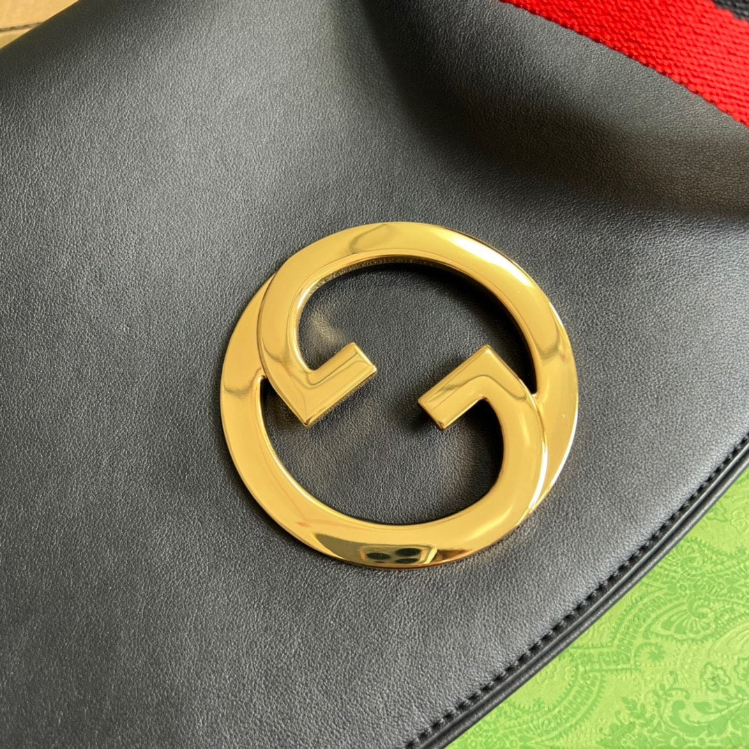 GUCCI BLONDIE MEDIUM BAG BLACK 29CM 699210 UXXAG 1064