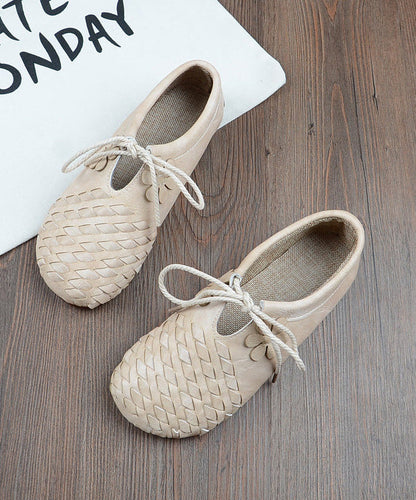 Green Lace Up Women Splicing Faux Leather Penny Loafers