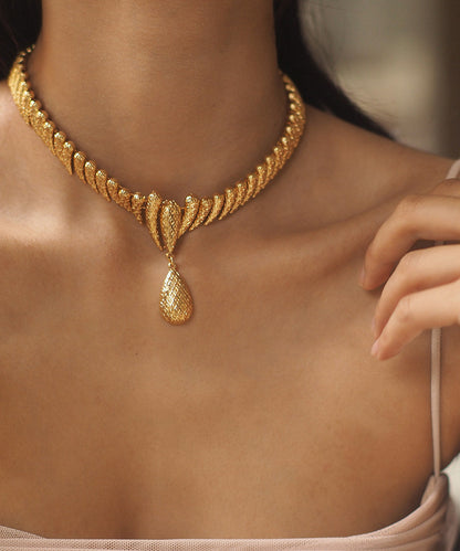Handmade Golden High Quality Copper Choker