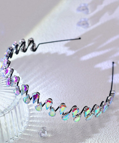 Handmade Rainbow Acrylic Zircon HairPiece