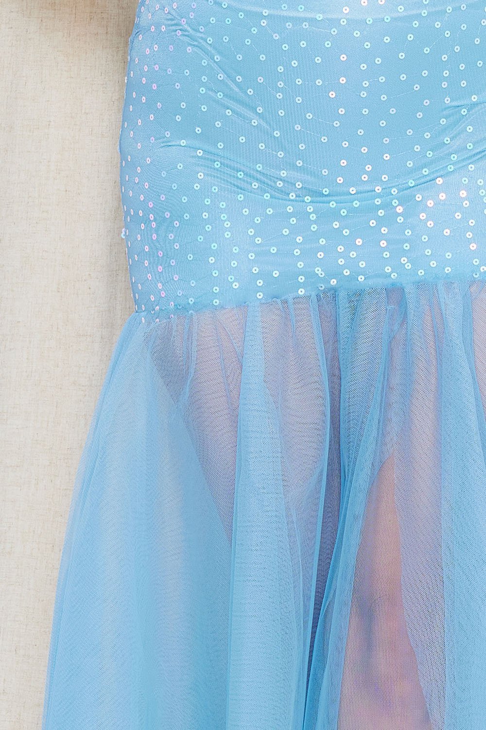 Symphony Dress - Sequin With Mesh Bottom Maxi Dress