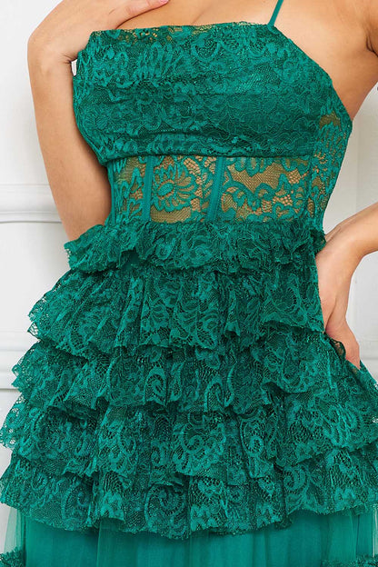 Symphony Dress - Ruffle Layer Lace Maxi Dress