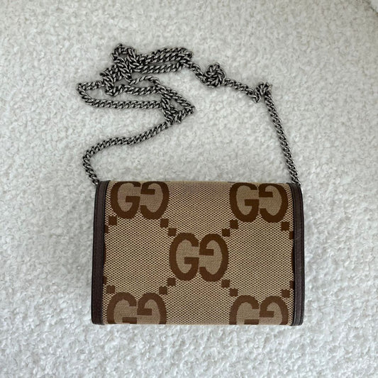 Gucci Jumbo GG Dionysus Chain Shoulder Bag