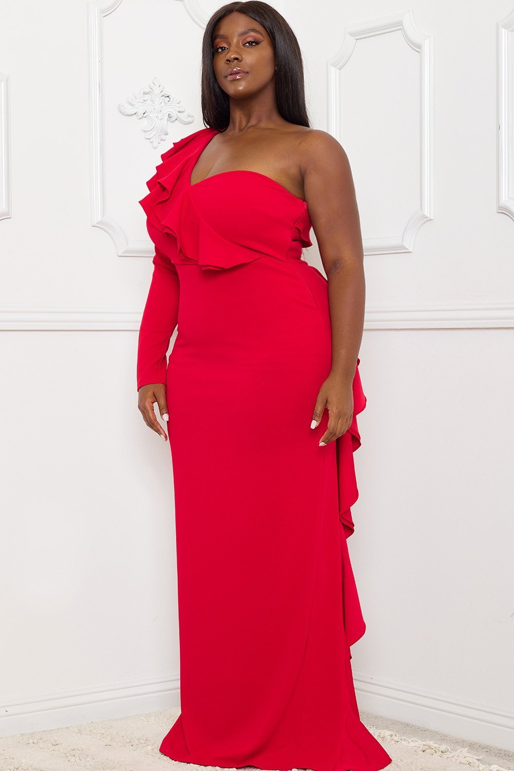 Symphony Dress - Double Ruffle Detail Maxi Dress