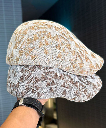 Korean Style Fashion Beige Thin Breathable Breton Hat