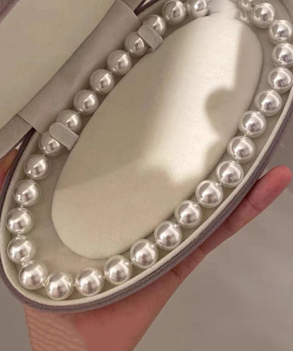 Light Luxury Imitation Natural Seawater Extreme White Pearl Alloy Necklace